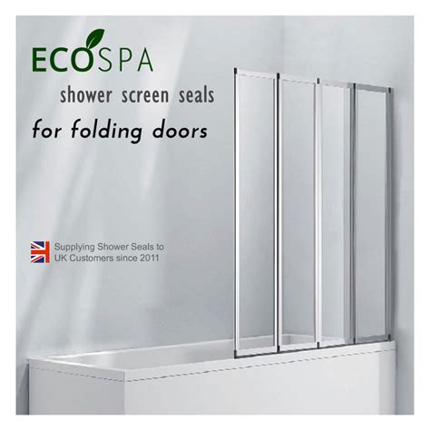 Ecospa Replacement Rubber Seal For Folding Bath Shower Screen