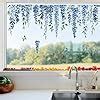 Amazon Decalmile Blue Flower Double Sided Window Clings Hanging