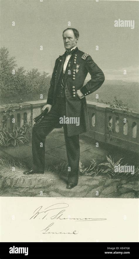 William T Sherman General Union Stock Photo Alamy