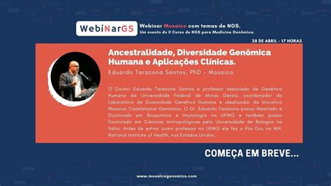 [webinargs] Ancestralidade Diversidade Genômica Humana E Aplicações