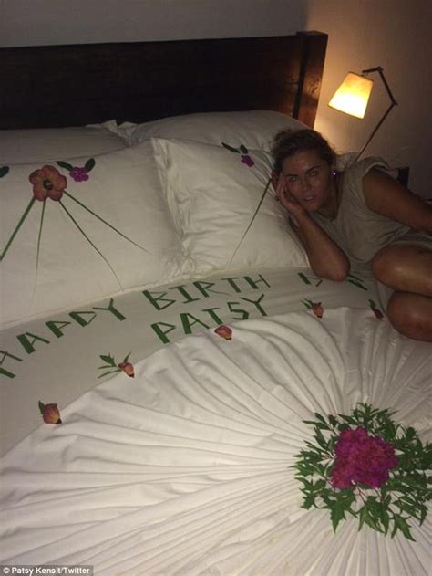 Patsy Kensit Wears A Hot Pink Bikini As Her Tropical Th Birthday
