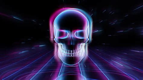 Skull Halloween Background, Motion Graphics | VideoHive