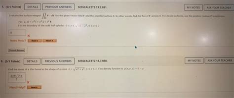 8 O 1 Points DETAILS PREVIOUS ANSWERS SESSCALCET Chegg