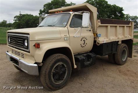 1985 Chevrolet C70 Dump Truck In Hedley Tx Item Df8038 Sold Purple Wave