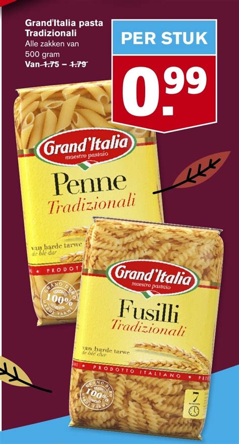 Grand Italia Pasta Tradizionali 500g Aanbieding Bij Hoogvliet