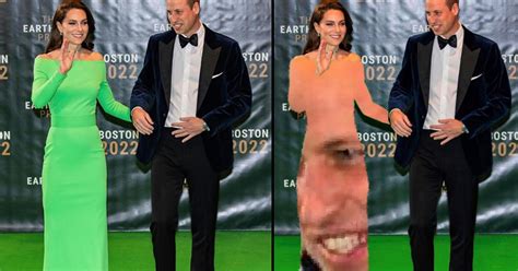 Kate Middleton green dress green screen - JohnsonRagen