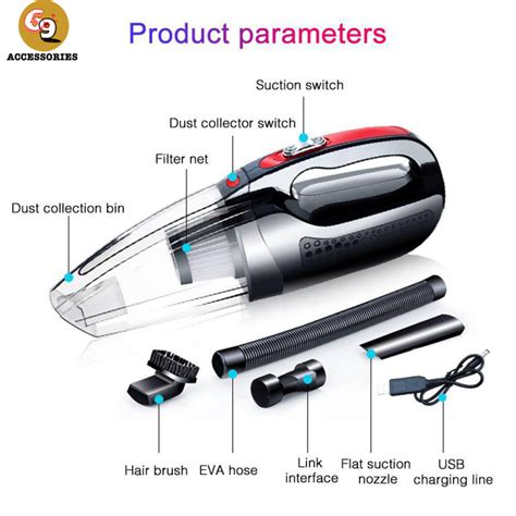 W Car Vacuum Cleaner For Car Wireless Portable Handheld Vacum