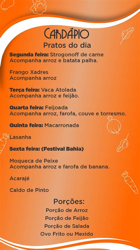 Menu em Maná Ville Refeições rápidas restaurante Barueri