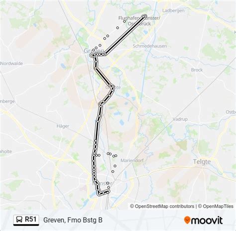 r51 Route Fahrpläne Haltestellen Karten Greven Fmo Bstg B