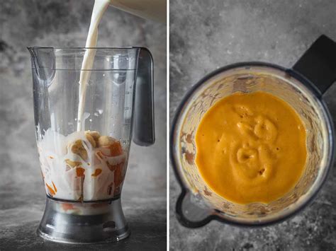 Papaya Banana Smoothie With Peanut Butter Yummy Addiction