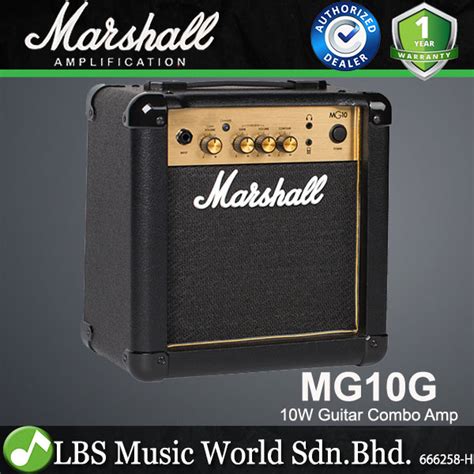 Marshall MG10G 10 Watt 6 5 Combo Amplifier Electric Guitar Gold