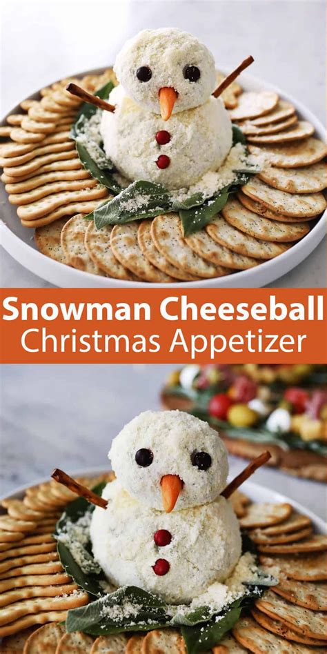 Snowman Cheese Ball Recipe Snowman Cheeseball Christmas Christmas