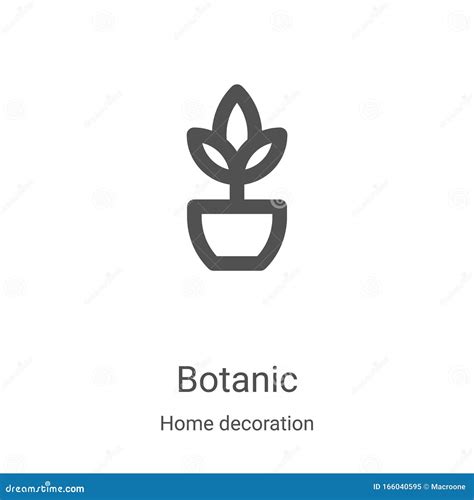 Botanic Icon Vector From Home Decoration Collection Thin Line Botanic