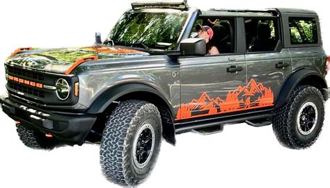 Up Ford Bronco Lower Body Large Mountain Graphics Kit