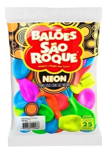 Balão Bexiga Neon São Roque 25 Unid Nº 9 Várias Cores MercadoLivre