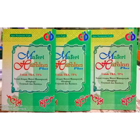 Jual Buku Materi Hafalan Santri Tka Tpa Shopee Indonesia