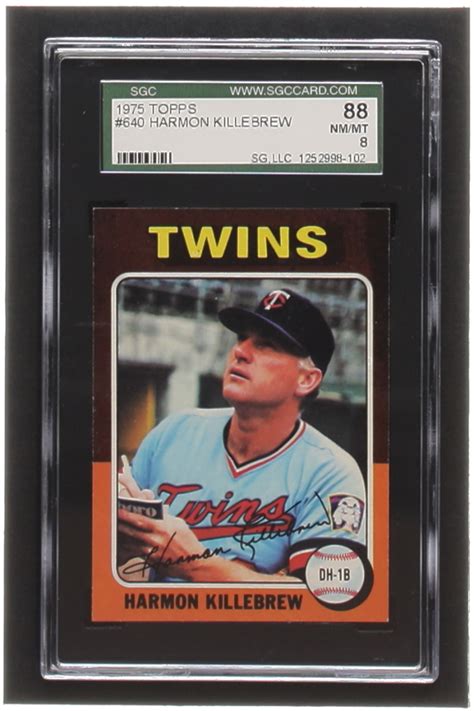 Harmon Killebrew 1975 Topps 640 SGC 8 Pristine Auction