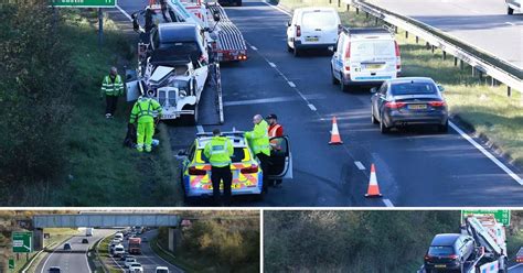 Two Taken To Hospital Following Multi Vehicle Crash On The A19