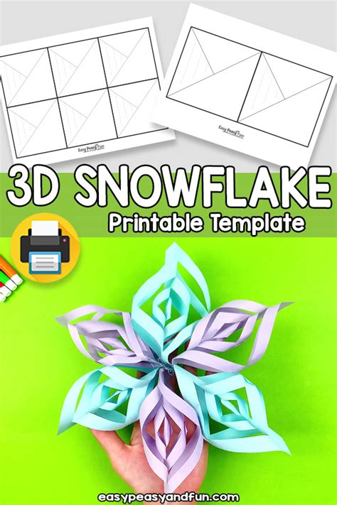 3D Paper Snowflakes Template – Easy Peasy and Fun Membership