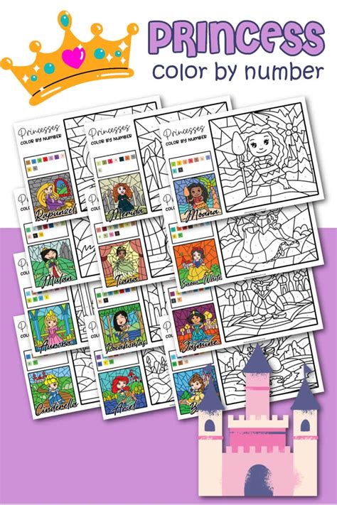 Disney Color By Number Printables