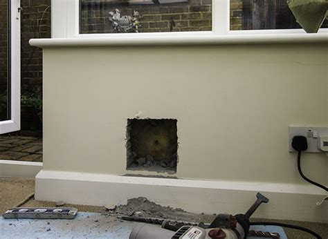 Cat Flap Installation In Walls Brick Rendered And Breezeblock