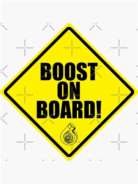 Boost On Board Funny Jdm Sticker Sticker By Mikekunak Redbubble