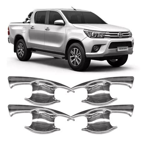 Moldura Aplique Concha Maçaneta Cromado Hilux 16 A 19 Mk2 Frete grátis