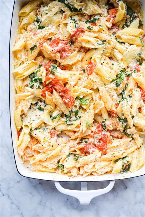 Easy Pasta With Feta Cheese Fed Fit Baked Pasta Recipes Feta