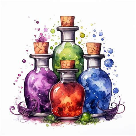 Premium Ai Image There Are Three Bottles Of Different Colors With