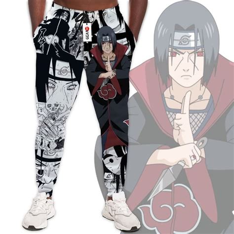 Itachi Uchiha Custom Naruto Anime Jogger Pants Merch Manga Style Gear