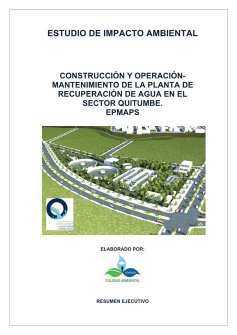 Pdf Estudio De Impacto Ambiental · Pdf Fileel Proyecto Incluye Las