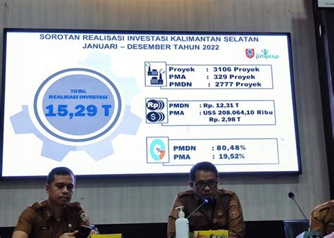 Realisasi Investasi Di Kalsel Sepanjang 2022 Lampaui Target Poros