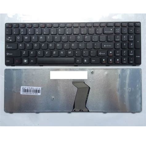 Teclado de repuesto para ordenador portátil negro inglés para Lenovo