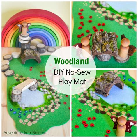 Woodland Meadow Diy No Sew Felt Play Mat Use This Mat With Different