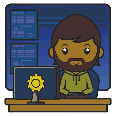 Technology Concept Flat Vector Style Illustration Featuring Debugging