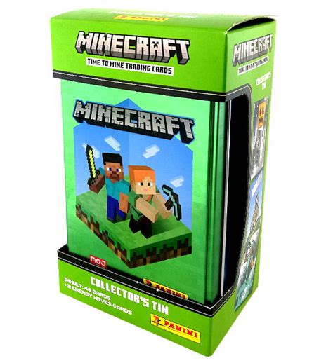 Panini Minecraft Time To Mine Trading Cards Classic Tin Stickerpoint