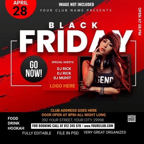 Black Friday Party Template Postermywall