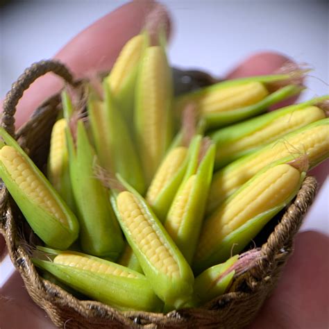 Corn In Miniature For Dolls Dollhouse 1 Piece I Choose Etsy