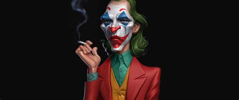 2560x1080 Joker Cigratte Smoking Time Wallpaper2560x1080 Resolution Hd