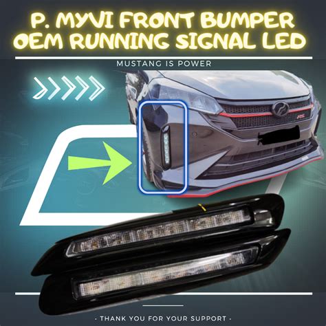 Perodua Myv Front Bumper Oem Running Signal Led Daylight Light