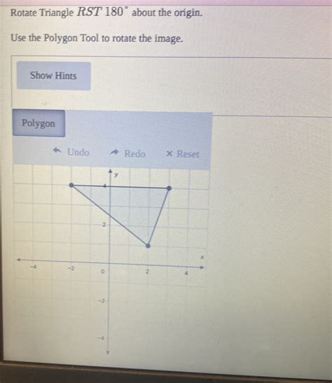 Solved Rotate Triangle Bc About The Origin Use The Polygon Tool