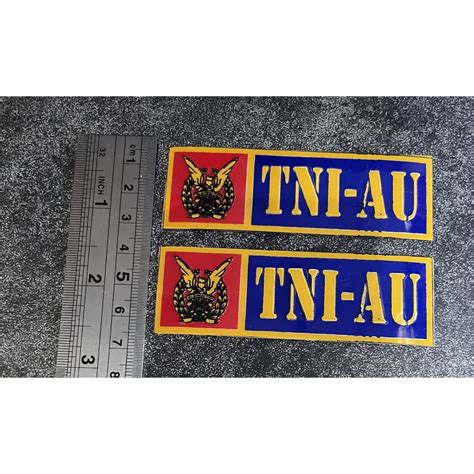 Jual Sticker Plat Tni Au Stiker Plat Tni Au Stiker Tni Au Mobil