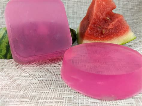 Watermelon Handmade Soap Round Bar Soap Honey Glycerin Moisturizing