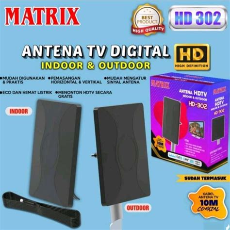 Promo Antena Tv Digital Outdoor Indoor Matrix Hd Singnal Kuat