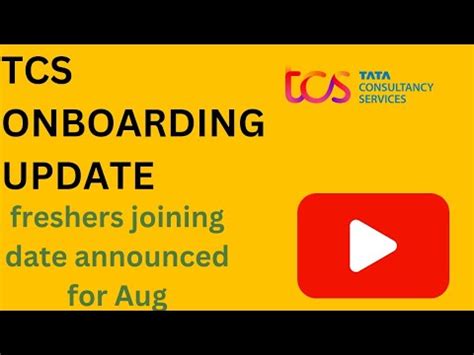 Tcs Onboarding Update For Freshers And Experienced Candidates Youtube