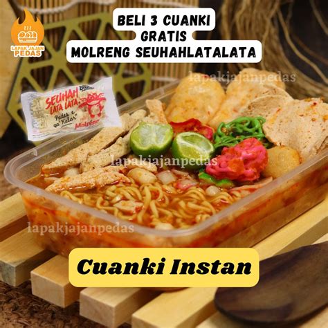 Jual Cuanki Lidah Instan Kuah Pedas Siap Seduh Gram Lapak Jajan