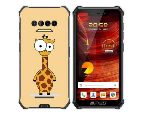 Tumundosmartphone Funda Gel Tpu F150 B2021 Jirafa Dibujos Personalizada