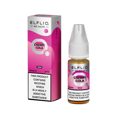 Elfliq Cherry Cola 10ml Nicotine Salt E Liquid Uk Ecig Store