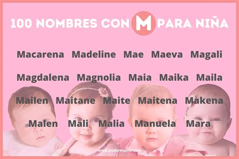 100 Nombres con M para niña origen y significado Poder Mamá