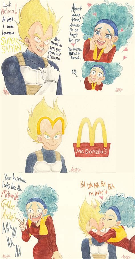 VegetaBul McDonalds romance and hairline recession by Armell.deviantart ...